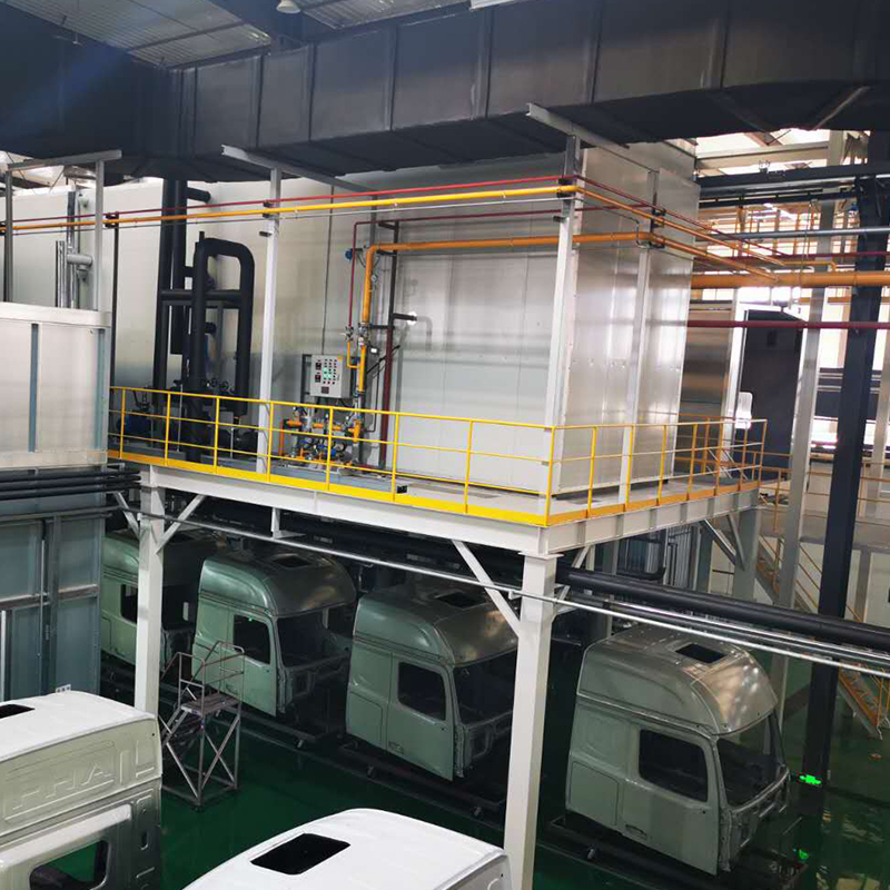 Linia do elektroforezy do kabiny ciężarówki